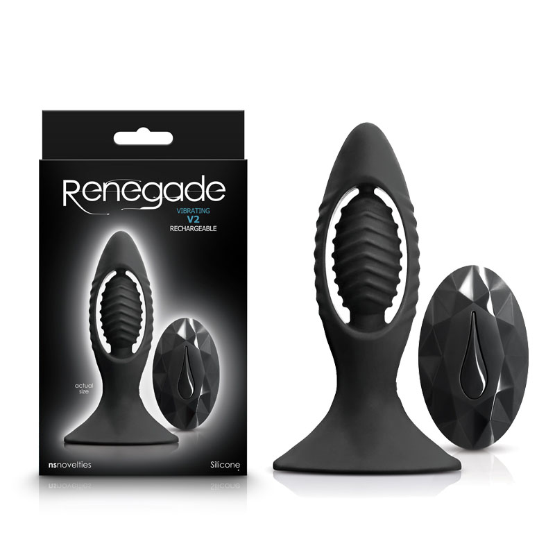 Renegade V2 Vibrating Anal Toy - Black